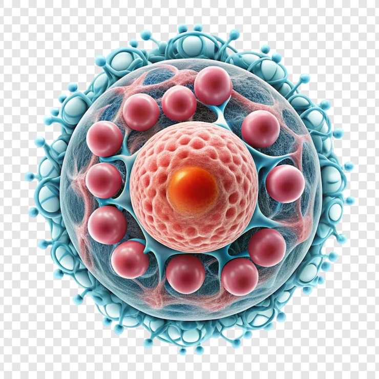 PSD stem cell diagram on white background