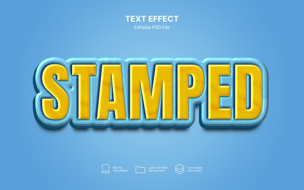 Stemplet teksteffekt