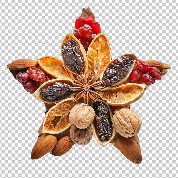 PSD ster van gedroogd fruit