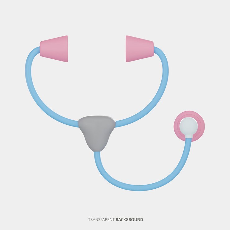 PSD stethoscope 3d icon
