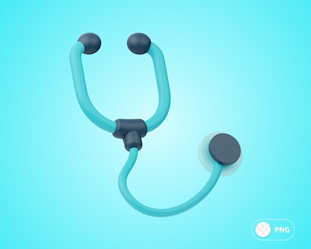 PSD stethoscope medicine 3d illustration