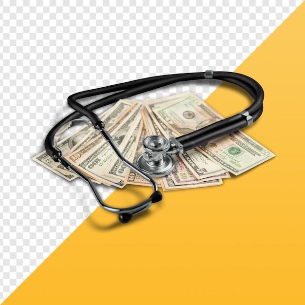 stethoscope with dollar