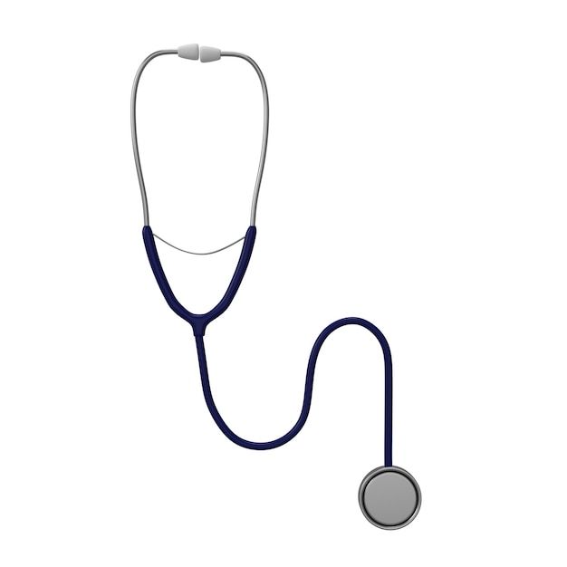 PSD a stethoscope with a white background