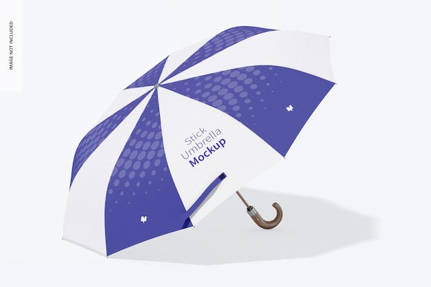 PSD stick paraplu mockup