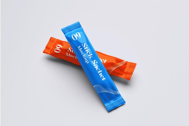 stick sachet mockup
