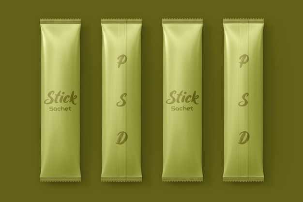 Stick sachet mockup