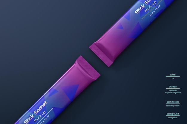 Stick bustina mockup