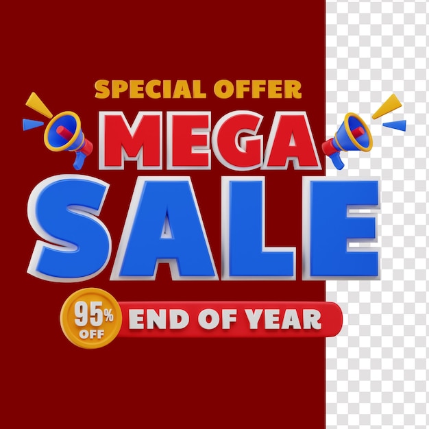 Sticker 3d 95 percent mega sale