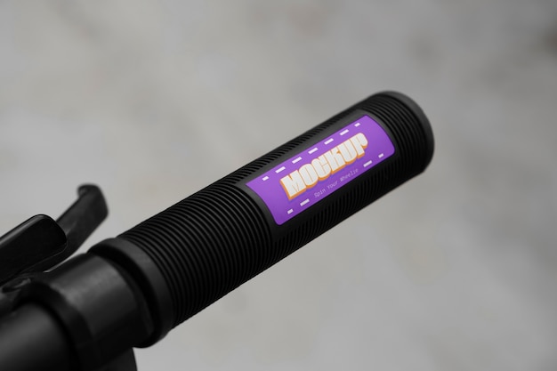 Sticker on bicycle mockup