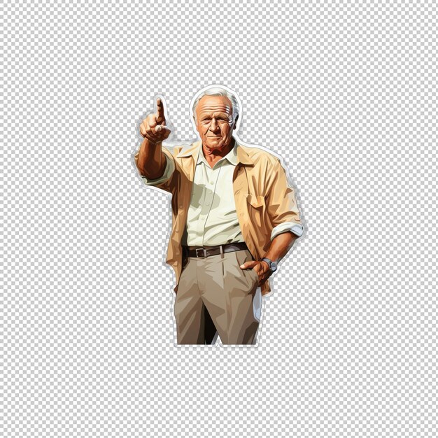 PSD sticker logo arnold palmer isolated background