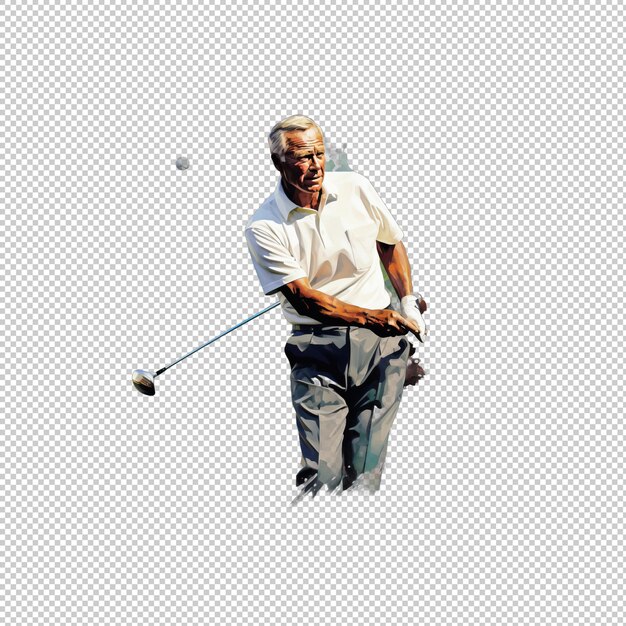 PSD sticker logo arnold palmer isolated background