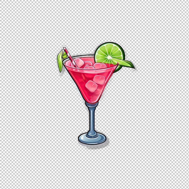 Sticker logo Daiquiri isolated background isol