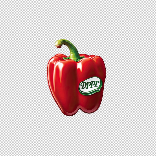 Sticker logo Dr Pepper geïsoleerde achtergrond is