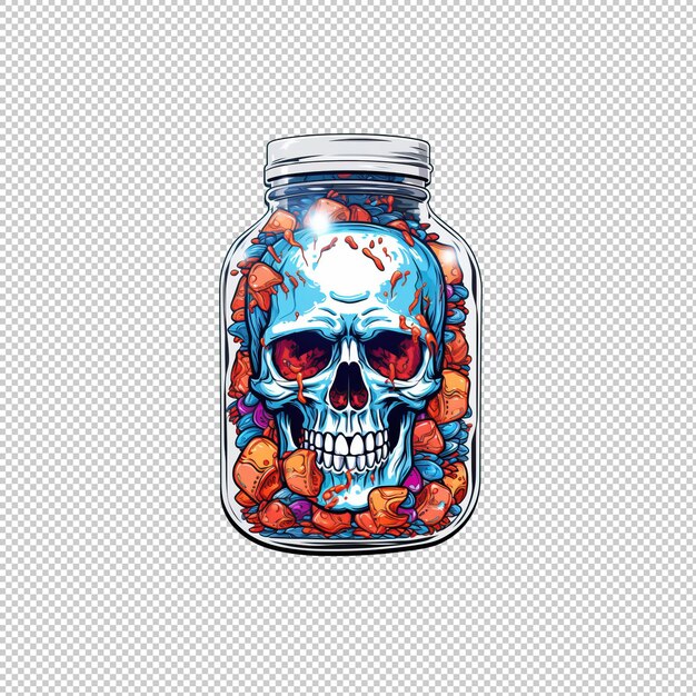 PSD sticker logo painkiller isolated background is