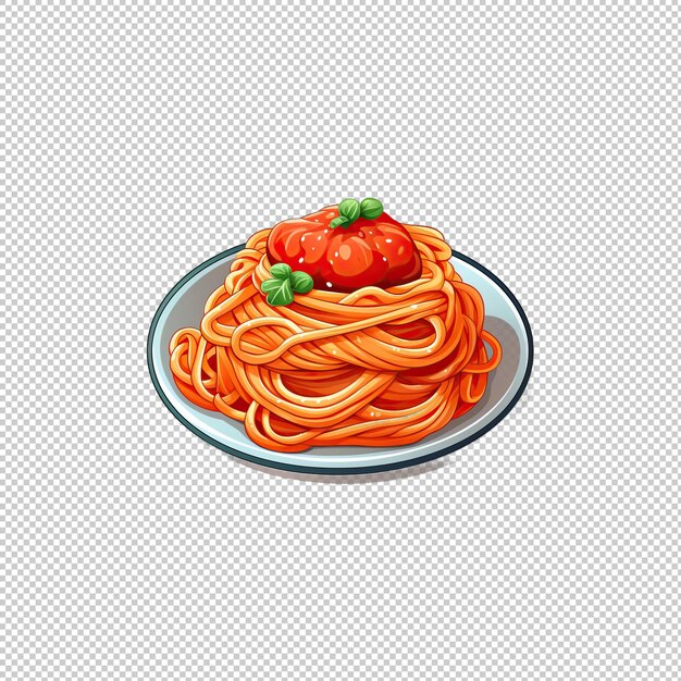 PSD sticker logo spaghetti isolated background iso