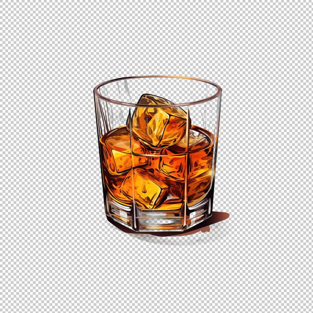 PSD logo adesivo whiskey smash sfondo isolato