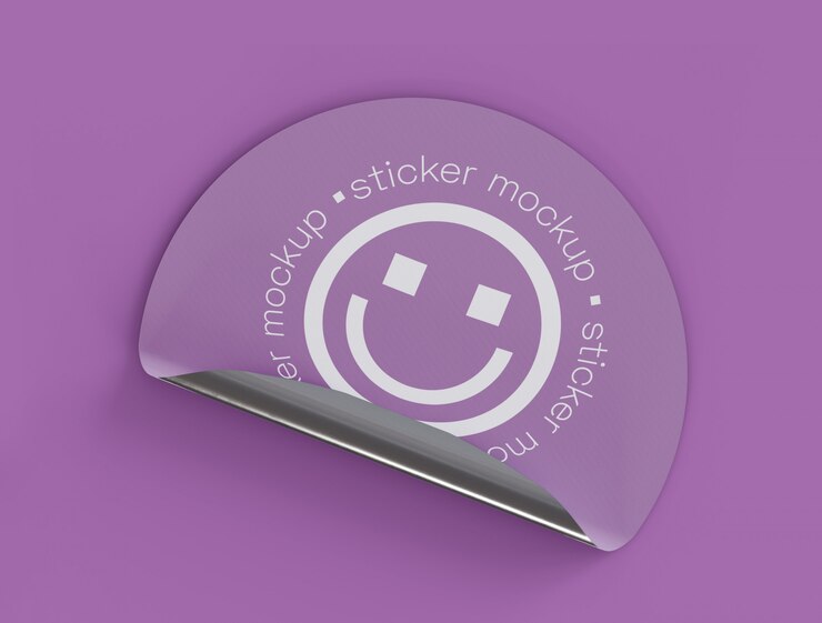 PSD sticker met zelfklevende sticker
