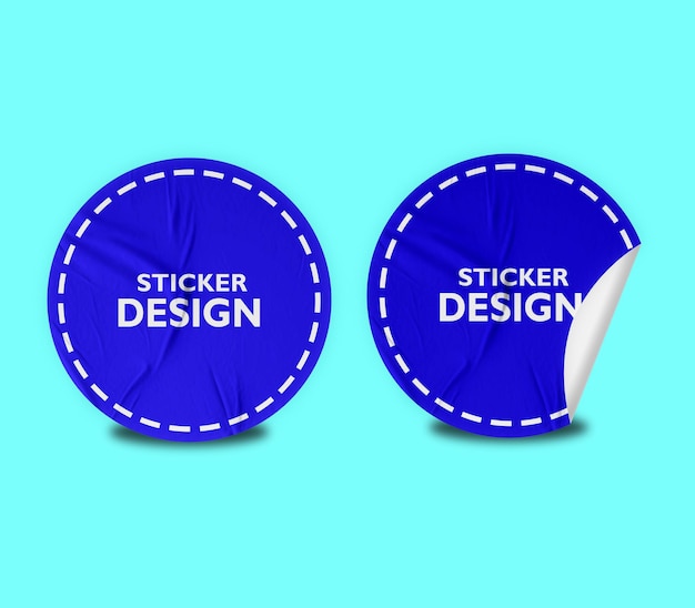 Sticker Mockup Ontwerp