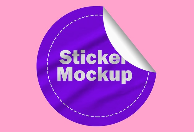 Sticker mockup ontwerp
