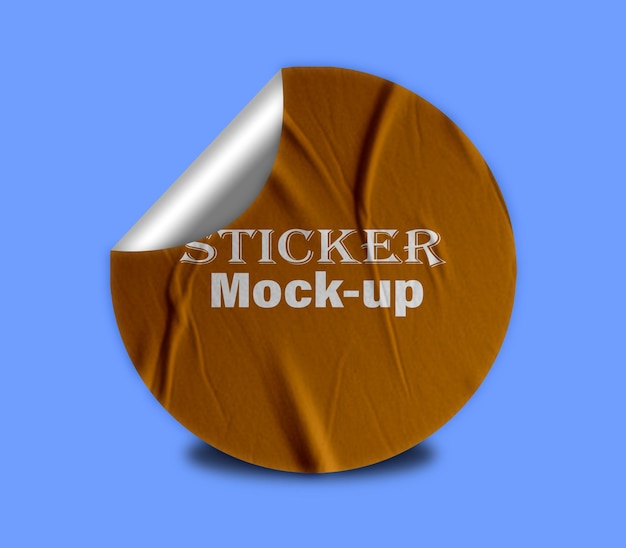 Sticker Mockup PSD-sjabloon