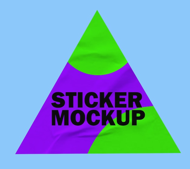 ステッカーモックアップ PSD テンプレート