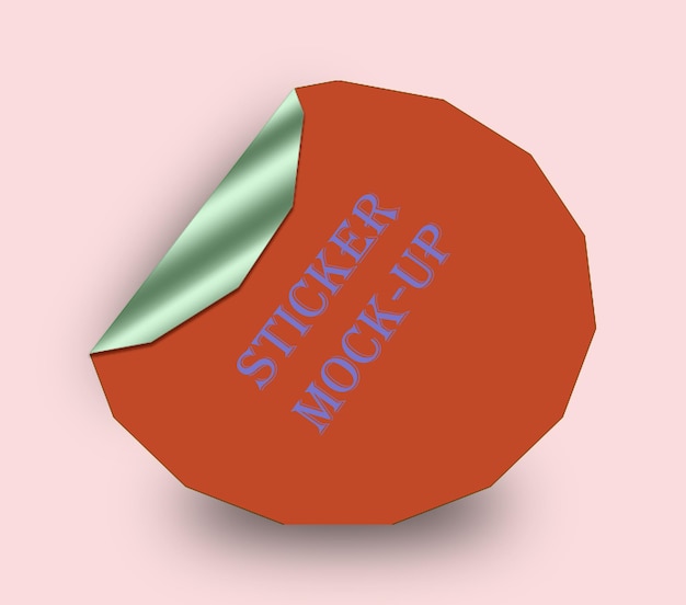 sticker mockup psd