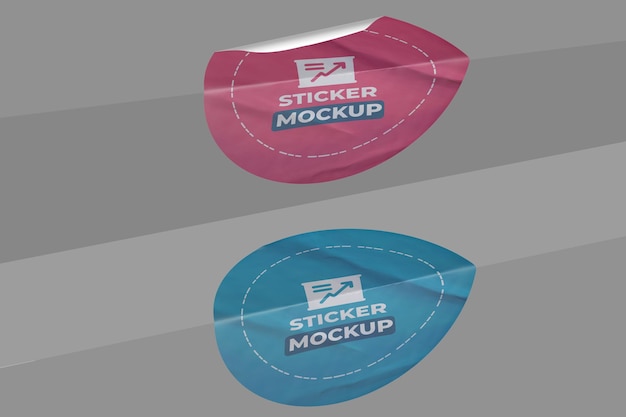Sticker Mockup Template