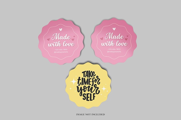Sticker mockup