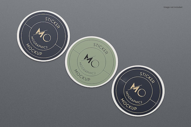 PSD sticker mockup