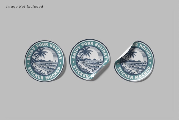 sticker mockup