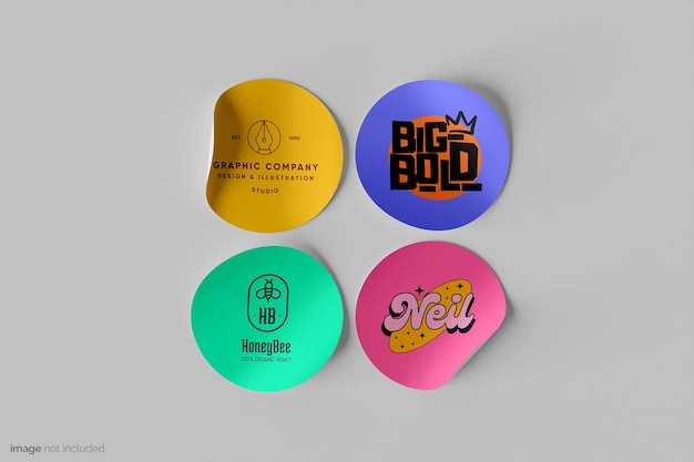 sticker mockup