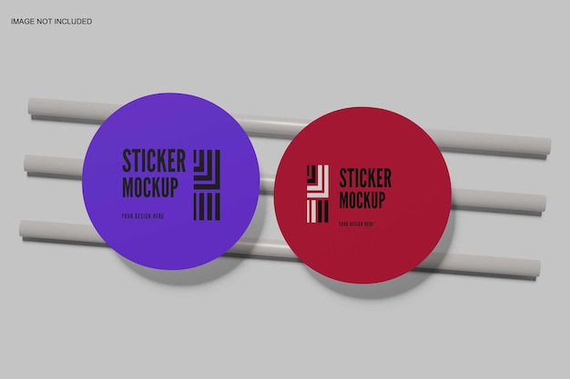 sticker mockup