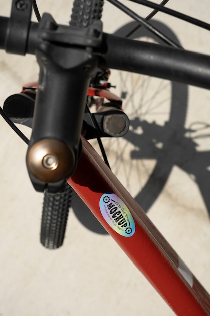 PSD sticker op fietsmodel