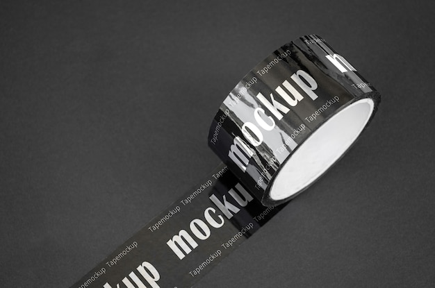 PSD sticker roll mockup design