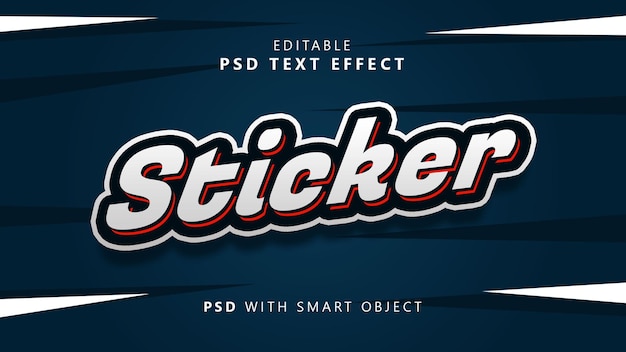 Sticker teksteffect