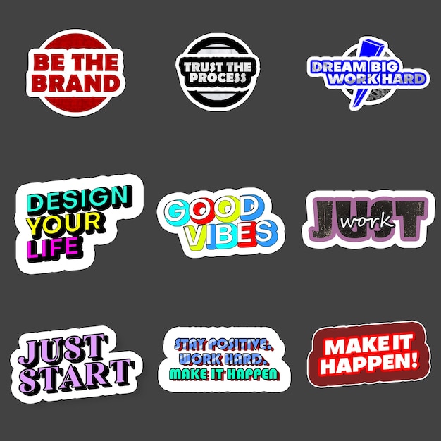 PSD stickers