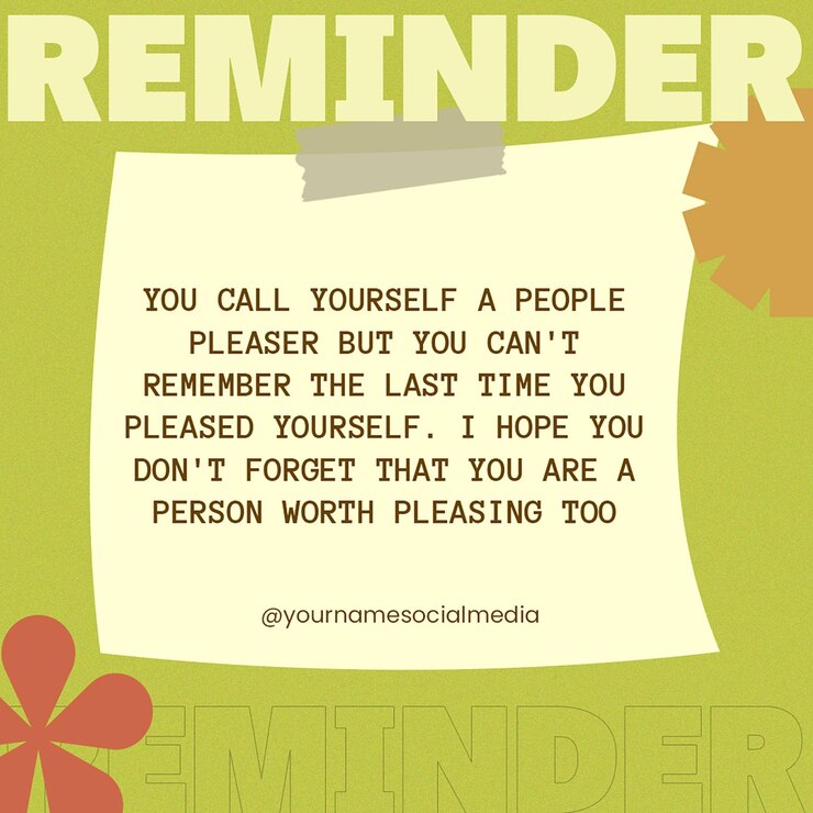 PSD sticky memories reminders on instagram post template