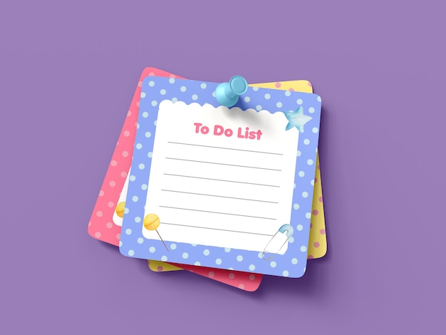 Sticky notepad mockup