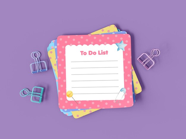 Sticky Notepad Mockup