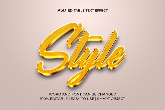 Stijl 3D-teksteffect