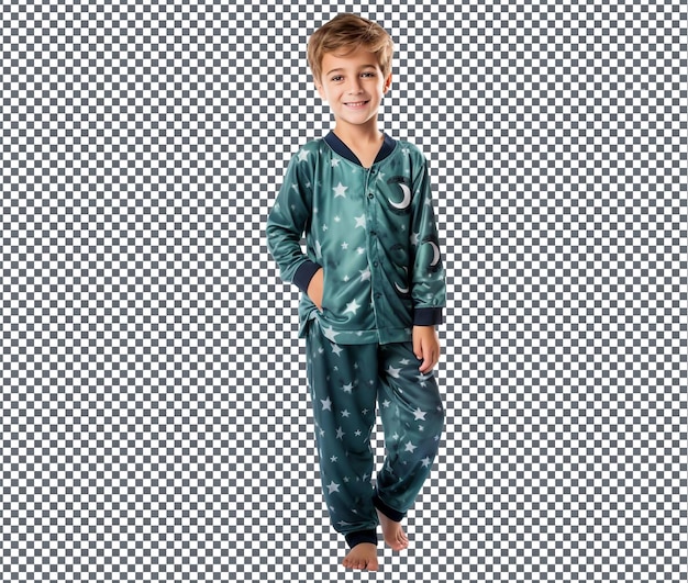 Stijlvolle en comfortabele islamitische pyjama's voor kinderen geïsoleerd op een transparante achtergrond