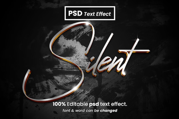 PSD stil 3d bewerkbaar teksteffect