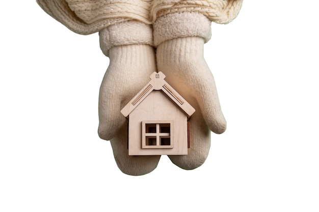 Stilleven van gezellig huis met warme kleding