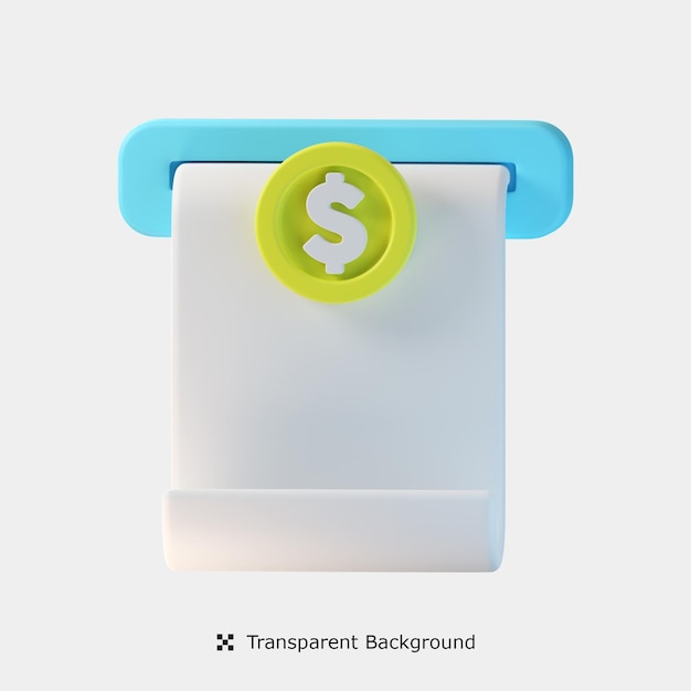 Stm ontvangst 3d-pictogram illustratie