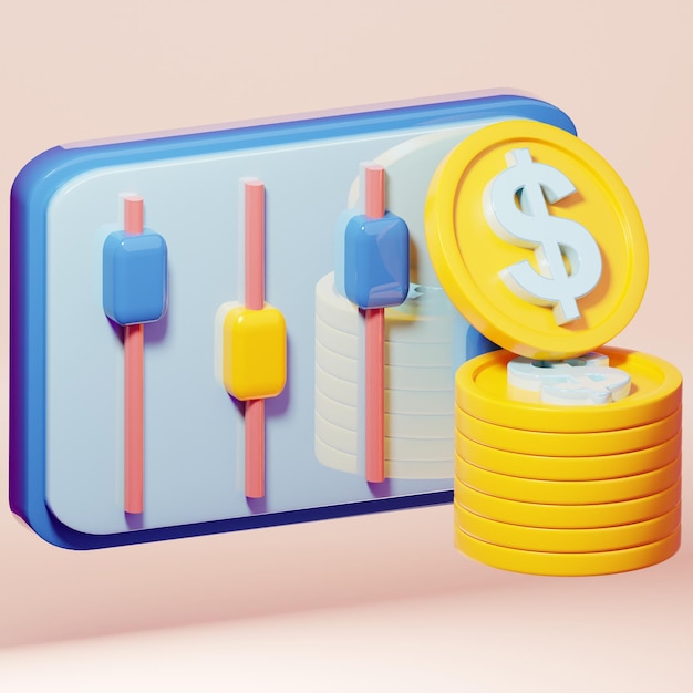Stock Investment 3d Icons