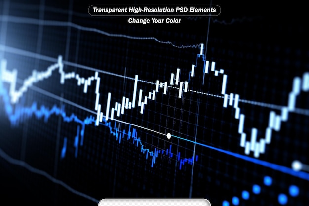 PSD 미래의 개념으로 주식 시장 또는 외환 거래 그래프가 적합합니다.