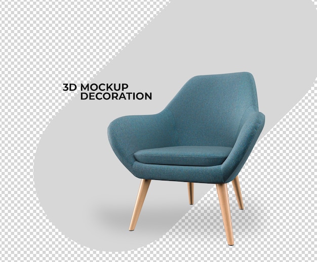 Stoel interieurdecoratie mockup rendering