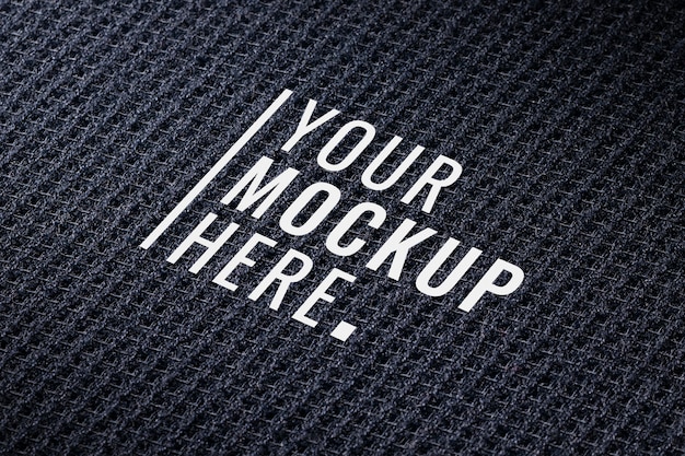 Stof close-up ontwerp mockup