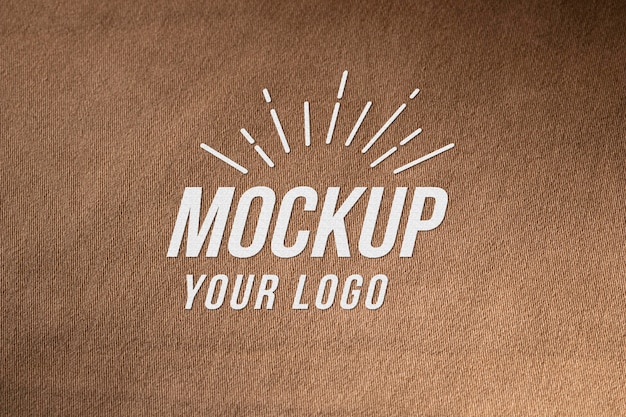 Stof close-up ontwerp mockup