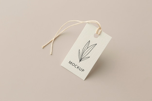 Stoffen kledinglabels mockup